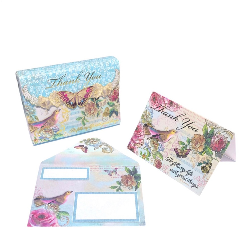 Pooch & Sweetheart Scripture Thank You Note Cards in Embellished Pouch (90124)